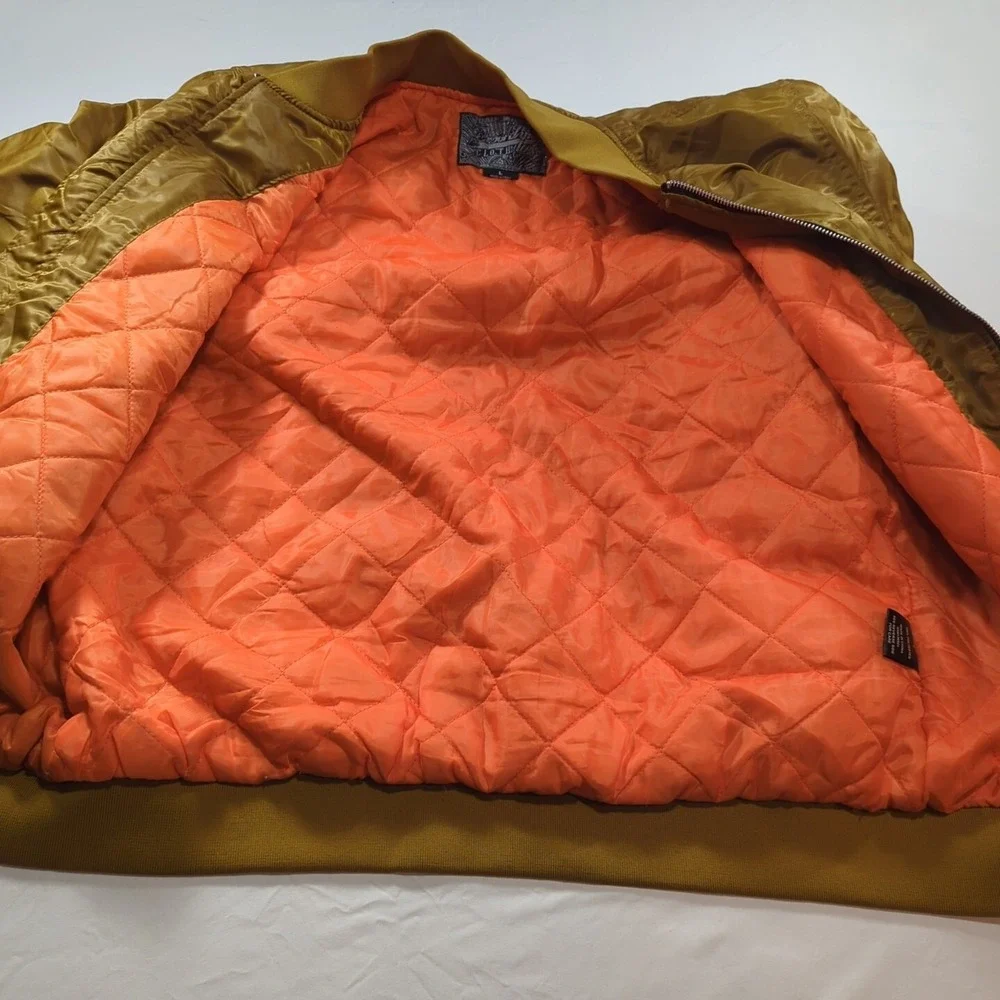Brooklyn Cloth MFG Co Men's Gold Bronze Bomber Jacket‎ Size Large